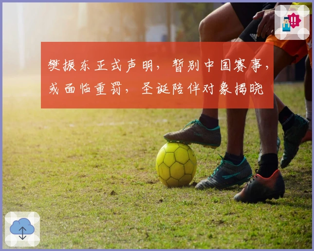 樊振东正式声明，暂别中国赛事，或面临重罚，圣诞陪伴对象揭晓